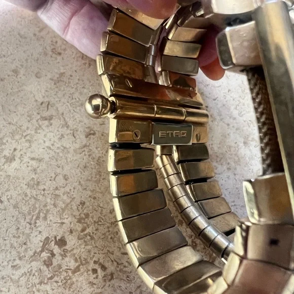 ETRO vintage 1980’s pin-hinge bracelet - Picture 4 of 10